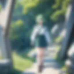 A captivating scene from a popular anime series available on Hulu