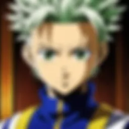Dramatic moment from Hunter x Hunter showcasing character determination