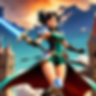 Thrilling Battle Scene in Last Cloudia Screenshot of a thrilling battle scene within the game