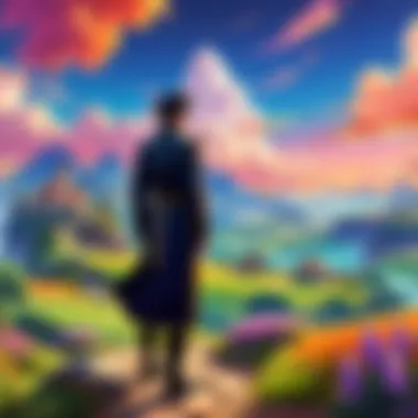 Mystical Landscape of Last Cloudia A mystical landscape from Last Cloudia showcasing its fantasy world