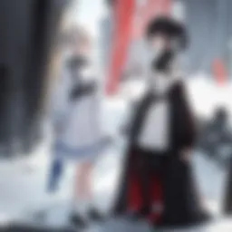 A dramatic moment showcasing the tension between the protagonists.