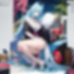 An illustration depicting the diverse yokai characters in Monster Musume