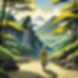 A serene landscape depicting the essence of nature in Mushishi