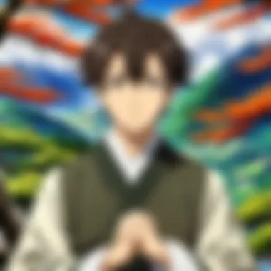 Character Development in Mushoku Tensei A dynamic scene depicting Rudeus in a moment of character development