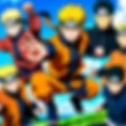 Naruto Shippuden characters showcasing their unique abilities