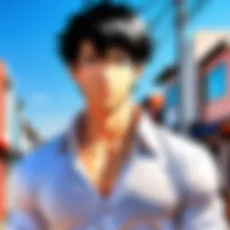 A vibrant digital illustration of diverse manga characters showcasing various genres.