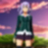 Artistic representation of the main character from Rosario Vampire