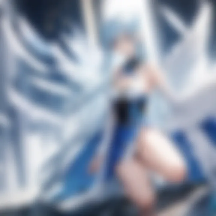 An illustration of a seraph with intricate wings, symbolizing purity and strength