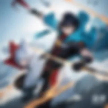 Dynamic Battle Scenes: Unleashing Anime Power Illustration of a dynamic battle scene with intense energy and power