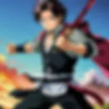 A captivating scene from Demon Slayer showcasing the protagonist in action.