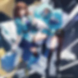 The cover art of the Blu-ray release showcasing Gundam 08th MS Team's iconic mechs