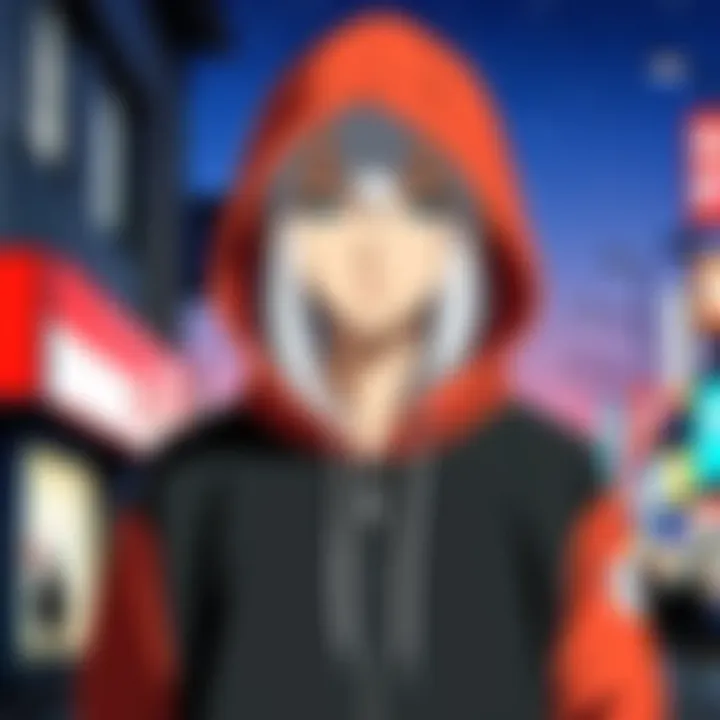 Fashion-forward individuals showcasing anime-themed outfits