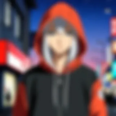 Fashion in Anime Hood Fashion-forward individuals showcasing anime-themed outfits