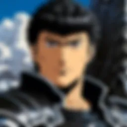 Berserk anime dub poster showcasing iconic characters