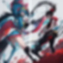 An abstract representation of unconventional anime art styles