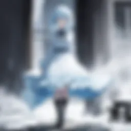 Haunting atmosphere in a ghostly anime scene