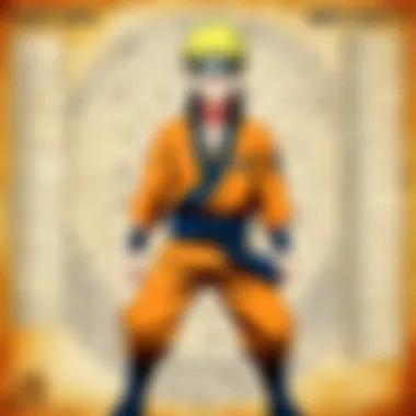 An intricate map of the Naruto universe showcasing key locations