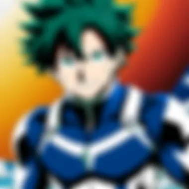 Visual Excellence in My Hero Academia A scene showcasing animation quality