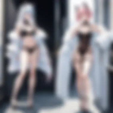 Aesthetic Fusion: Anime Character in Lingerie Aesthetic representation of an anime character in lingerie, showcasing vibrant colors and intricate design.