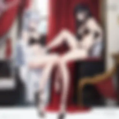 Cultural Significance of Lingerie in Anime Cultural implications of lingerie in anime, highlighted through symbolic imagery.