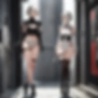 Character design featuring the protagonists of the new Nier installment