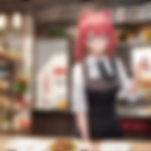 The vibrant atmosphere of the culinary world in Food Wars!