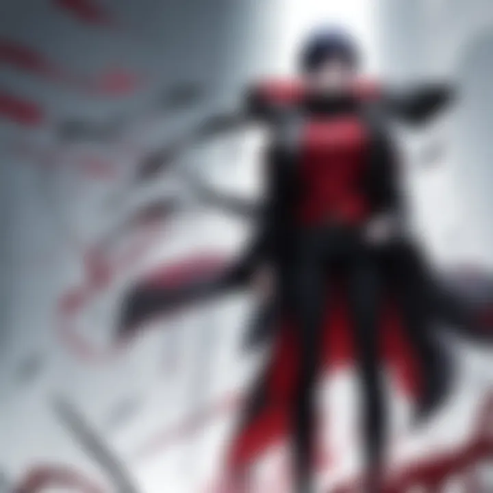 A dramatic moment between Kaneki and Touka, reflecting their complex relationship