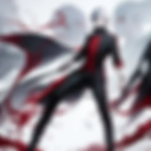 A captivating scene from Tokyo Ghoul showcasing Kaneki in transformation
