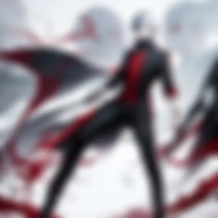 A captivating scene from Tokyo Ghoul showcasing Kaneki in transformation