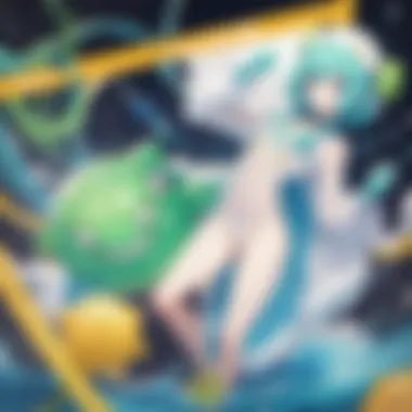 Diverse Slime Characters in Anime A vibrant scene depicting various slime characters from popular anime.