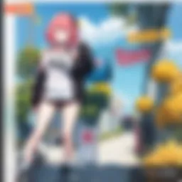 A vibrant scene from 'To Love Ru' showcasing its unique animation style