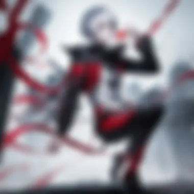 Kaneki's Transformation and Inner Turmoil An intricate portrayal of Kaneki's transformation showcasing his inner turmoil.