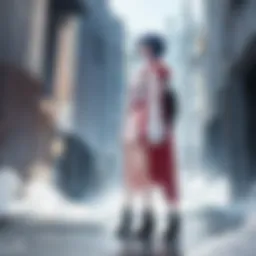 A vibrant scene showcasing intense emotions from a popular uncut anime series