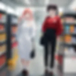 Two characters engaging in a heated discussion at the workplace