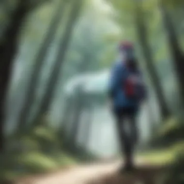 Mysterious Legendary Pokémon emerging from a mystical forest