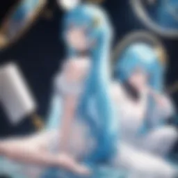 A character from an anime reflecting personal struggles