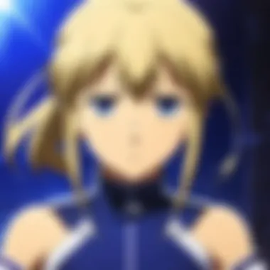 High-Quality Animation Scene from Fate/Stay Night A close-up of a scene from the anime highlighting animation quality.