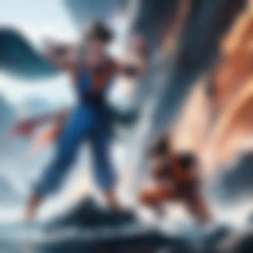 A stunning visual of Goku in an iconic battle scene