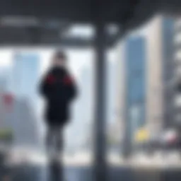 Futuristic AI City skyline with advanced technology