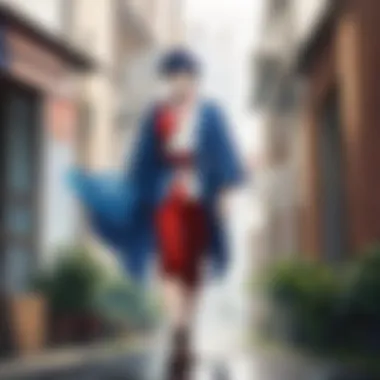 Cultural References in Gintama A thematic representation highlighting the cultural references embedded within Gintama's narrative.