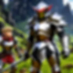 The protagonist of Goblin Slayer in battle