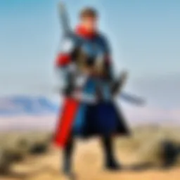 A historical depiction of a gun and sword side by side, symbolizing their contrasting roles in warfare.