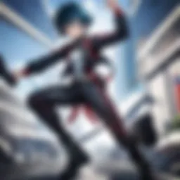 Dynamic Heroic Poses of My Hero Academia Characters