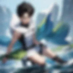The protagonist Gon Freecss in a dynamic pose