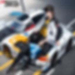 A dynamic scene from Initial D: Third Stage showcasing street racing action.