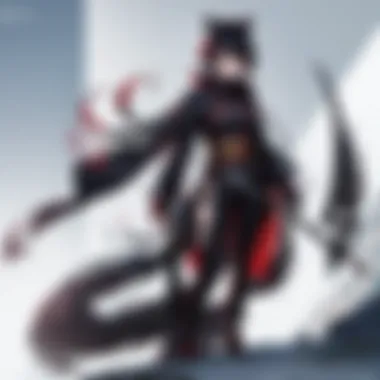 Enigmatic Katana Wielder Mysterious female character with a katana