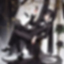 Elegant and Mysterious Butler in Black Ensemble