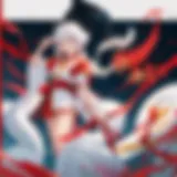 A detailed view of the Inuyasha box set cover art showcasing iconic characters