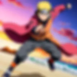 Boruto and Naruto characters in action