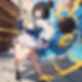 A captivating scene from the Konosuba movie showcasing the main characters in a moment of camaraderie.